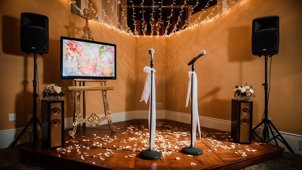 prepare music performance equipment