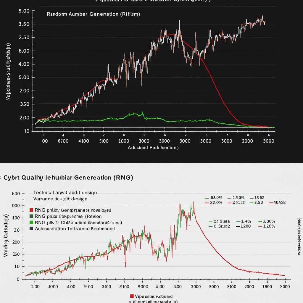 수학 기반 의사결정 워크플로우 – 녹색 네온 배경 위에서 수학 공식과 그래프 교차점을 표시한 확률 계산 알고리즘 다이어그램