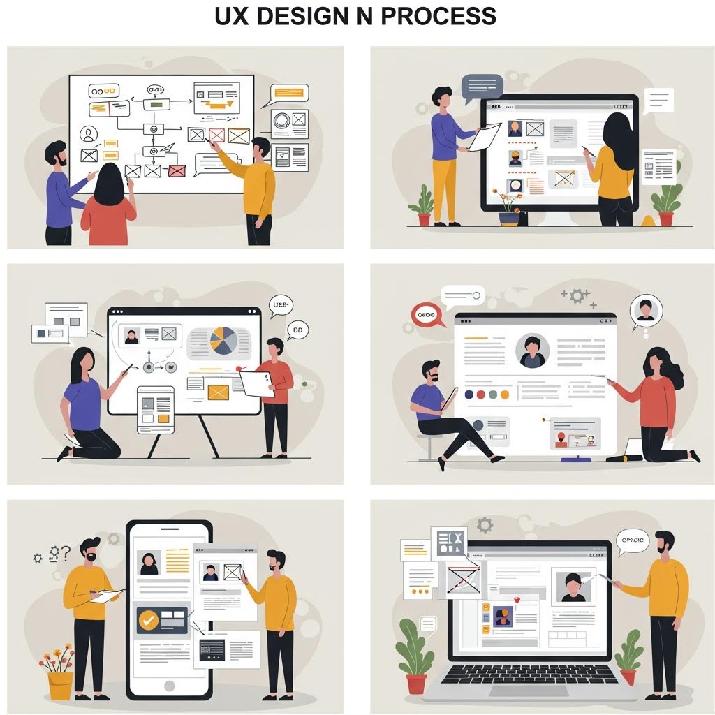 루믹스 UX 디자인 프로세스 와이어프레임 사용자 경험 워크플로우
