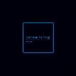 어두운 화면에 깜빡이는 빛나는 텍스트 커서만이 보이는 미니멀한 디지털 인터페이스의 모습이다.