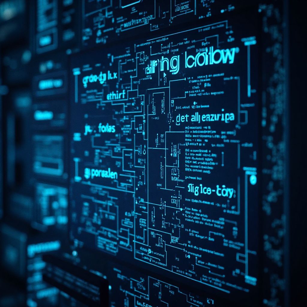 사이버 보안 칩셋 모듈 – 회로 기판 중앙에 황금색 자물쇠 아이콘과 파란 디지털 코드가 둘러싼 하드웨어 보안 구성